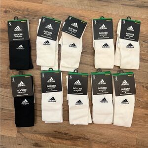 adidas Kids Soccer Socks - Black and White